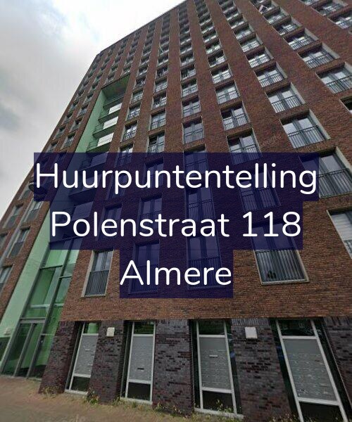 Foto gevel Huurpuntentelling voor Polenstraat 118, Almere