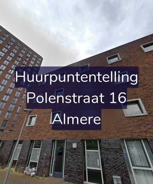 Foto gevel Huurpuntentelling voor Polenstraat 16, Almere