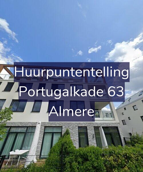 Foto gevel Huurpuntentelling voor Portugalkade 63, Almere