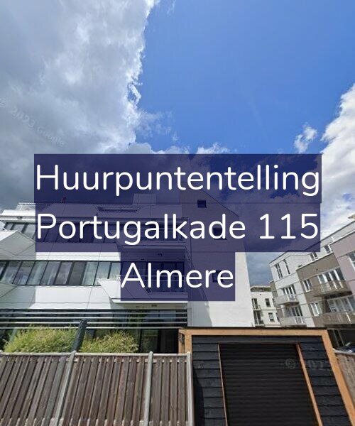 Foto gevel Huurpuntentelling voor Portugalkade 115, Almere