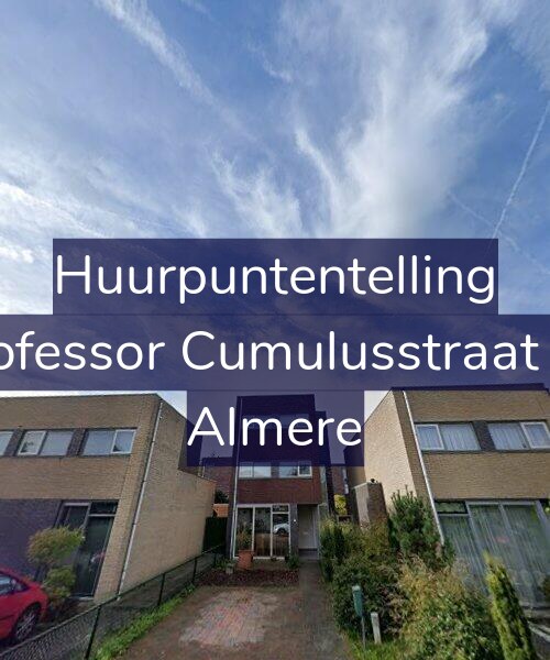 Foto gevel Huurpuntentelling voor Professor Cumulusstraat 22, Almere
