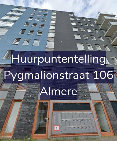 Foto gevel Huurpuntentelling voor Pygmalionstraat 106, Almere