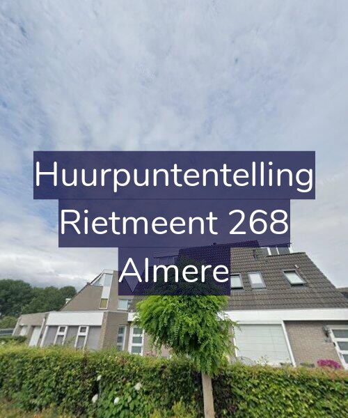 Foto gevel Huurpuntentelling voor Rietmeent 268, Almere