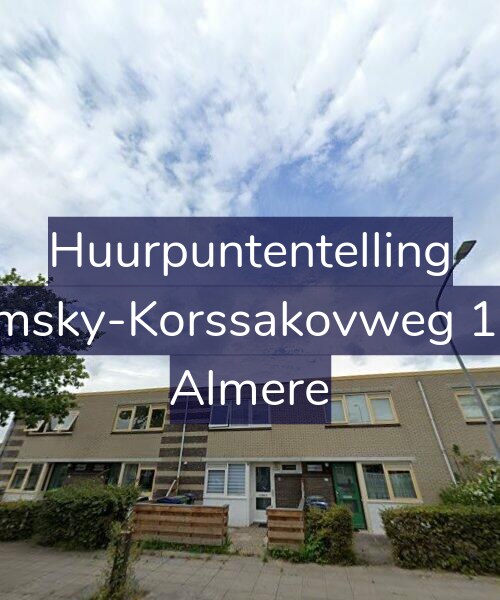 Foto gevel Huurpuntentelling voor Rimsky-Korssakovweg 159, Almere
