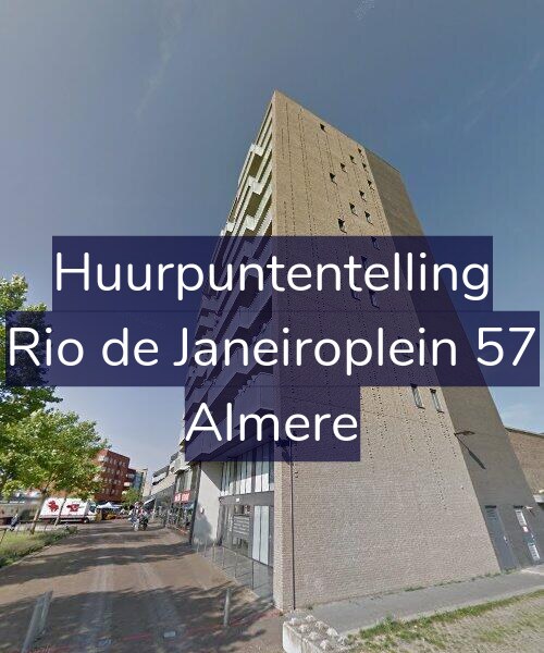 Foto gevel Huurpuntentelling voor Rio de Janeiroplein 57, Almere