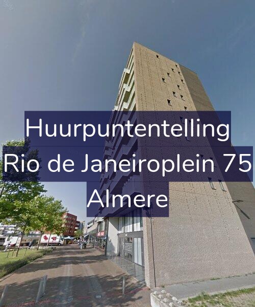 Foto gevel Huurpuntentelling voor Rio de Janeiroplein 75, Almere