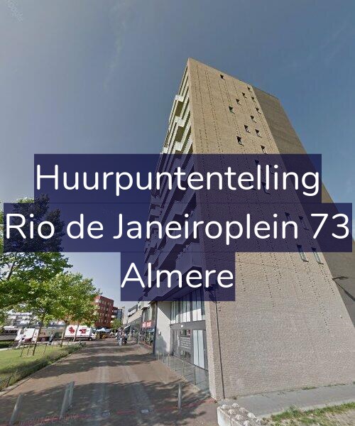 Foto gevel Huurpuntentelling voor Rio de Janeiroplein 73, Almere