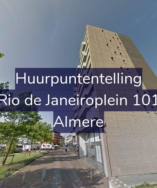 Foto gevel Huurpuntentelling voor Rio de Janeiroplein 101, Almere