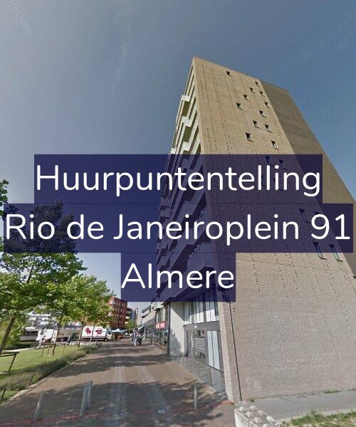 Foto gevel Huurpuntentelling voor Rio de Janeiroplein 91, Almere