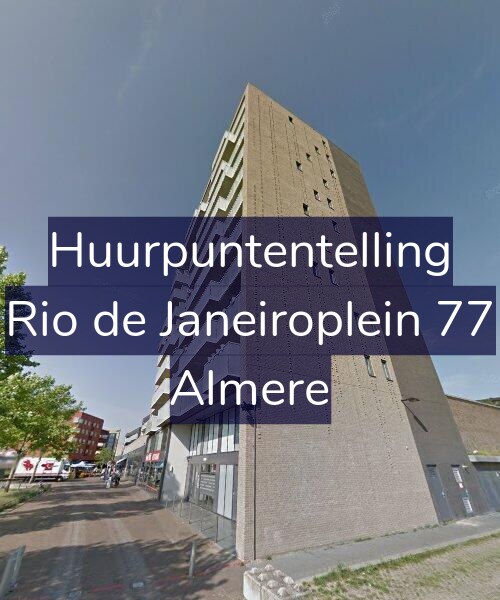 Foto gevel Huurpuntentelling voor Rio de Janeiroplein 77, Almere