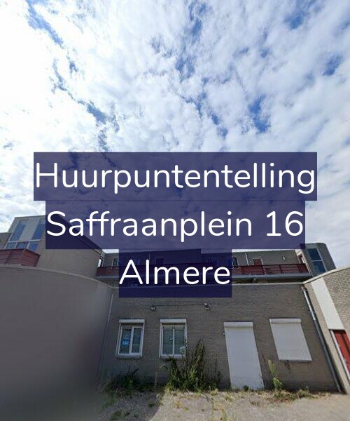 Foto gevel Huurpuntentelling voor Saffraanplein 16, Almere