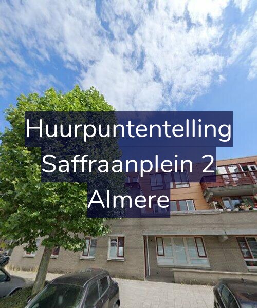 Foto gevel Huurpuntentelling voor Saffraanplein 2, Almere