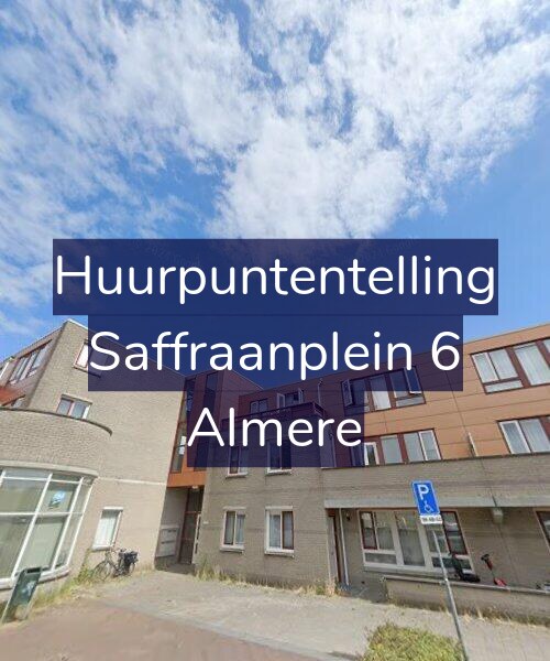 Foto gevel Huurpuntentelling voor Saffraanplein 6, Almere