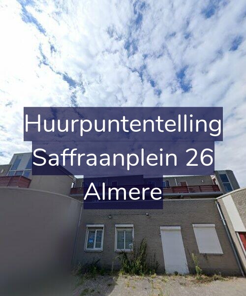 Foto gevel Huurpuntentelling voor Saffraanplein 26, Almere
