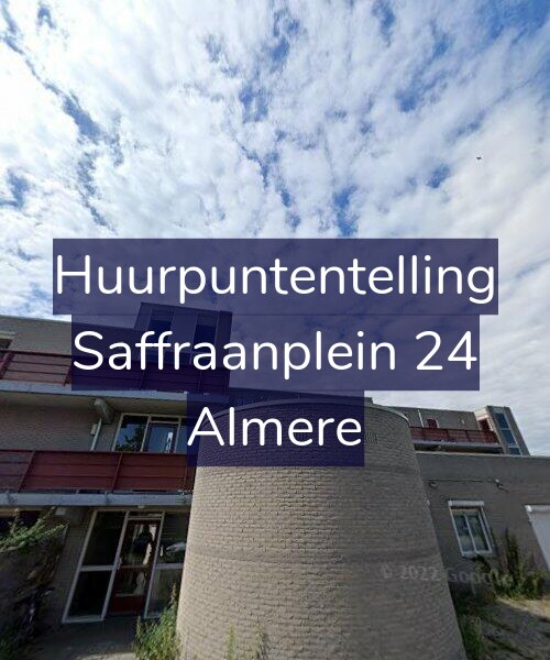 Foto gevel Huurpuntentelling voor Saffraanplein 24, Almere