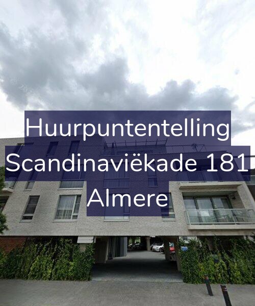 Foto gevel Huurpuntentelling voor Scandinaviëkade 181, Almere