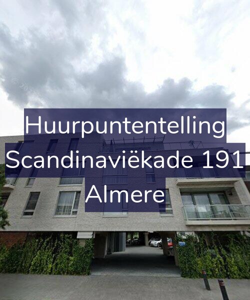 Foto gevel Huurpuntentelling voor Scandinaviëkade 191, Almere