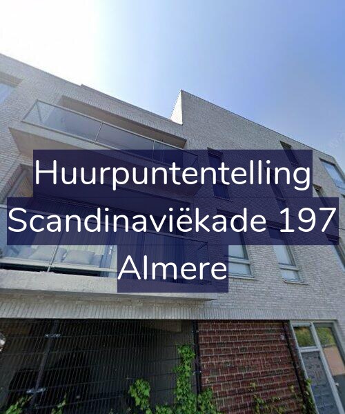 Foto gevel Huurpuntentelling voor Scandinaviëkade 197, Almere