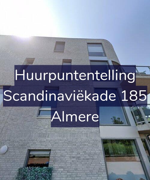 Foto gevel Huurpuntentelling voor Scandinaviëkade 185, Almere