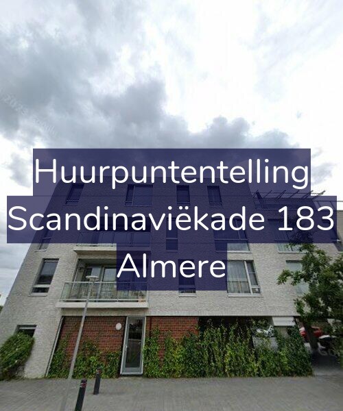 Foto gevel Huurpuntentelling voor Scandinaviëkade 183, Almere