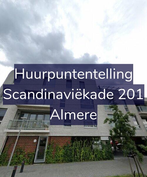 Foto gevel Huurpuntentelling voor Scandinaviëkade 201, Almere