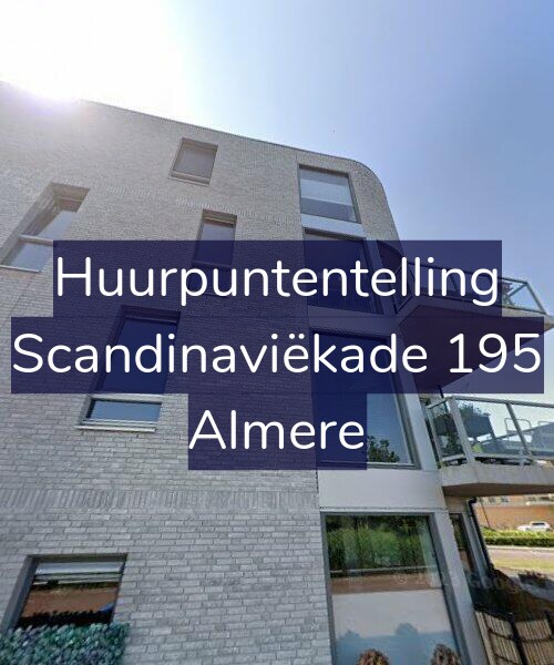 Foto gevel Huurpuntentelling voor Scandinaviëkade 195, Almere