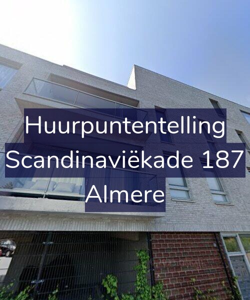 Foto gevel Huurpuntentelling voor Scandinaviëkade 187, Almere
