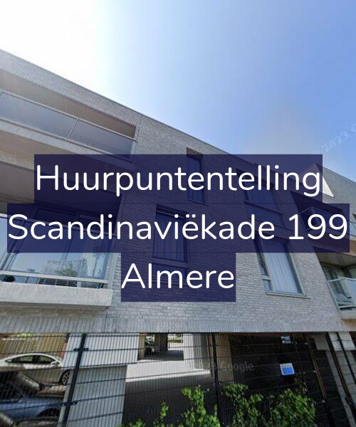 Foto gevel Huurpuntentelling voor Scandinaviëkade 199, Almere