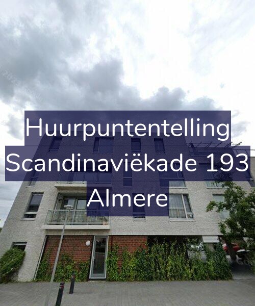 Foto gevel Huurpuntentelling voor Scandinaviëkade 193, Almere