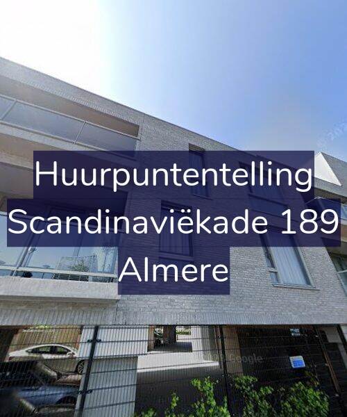 Foto gevel Huurpuntentelling voor Scandinaviëkade 189, Almere