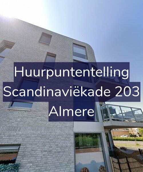Foto gevel Huurpuntentelling voor Scandinaviëkade 203, Almere
