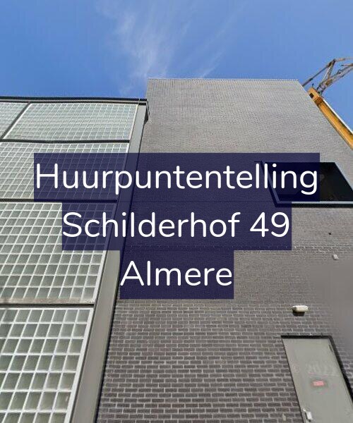 Foto gevel Huurpuntentelling voor Schilderhof 49, Almere