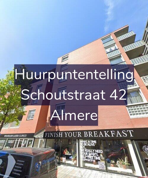 Foto gevel Huurpuntentelling voor Schoutstraat 42, Almere