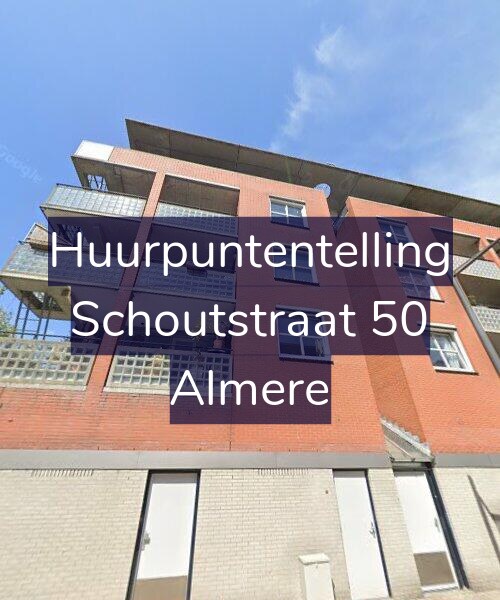 Foto gevel Huurpuntentelling voor Schoutstraat 50, Almere