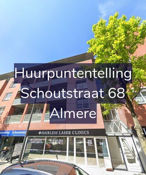 Foto gevel Huurpuntentelling voor Schoutstraat 68, Almere