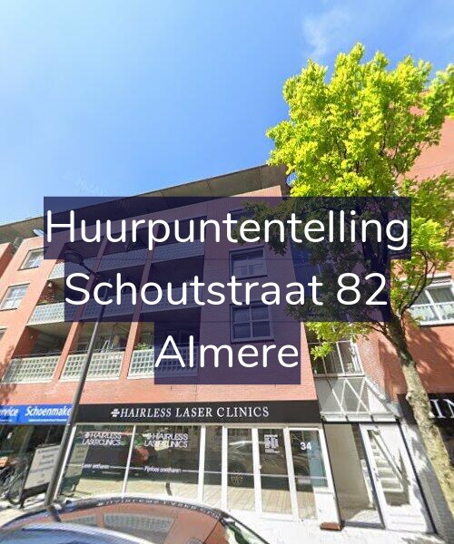 Foto gevel Huurpuntentelling voor Schoutstraat 82, Almere