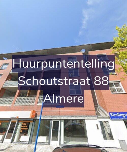 Foto gevel Huurpuntentelling voor Schoutstraat 88, Almere
