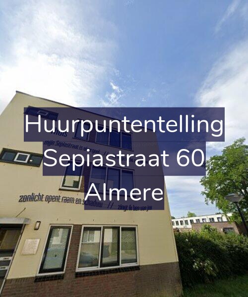 Foto gevel Huurpuntentelling voor Sepiastraat 60, Almere