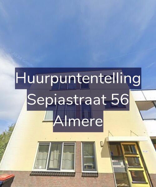 Foto gevel Huurpuntentelling voor Sepiastraat 56, Almere