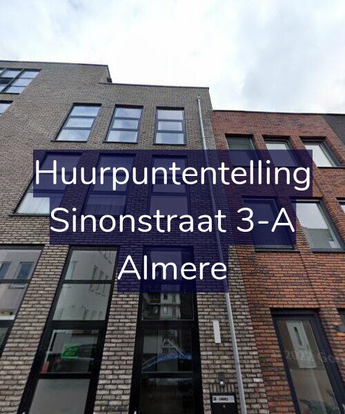 Foto gevel Huurpuntentelling voor Sinonstraat 3-A, Almere