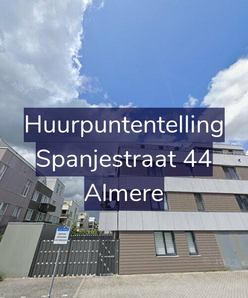 Foto gevel Huurpuntentelling voor Spanjestraat 44, Almere