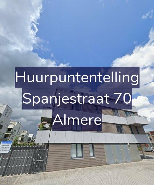 Foto gevel Huurpuntentelling voor Spanjestraat 70, Almere