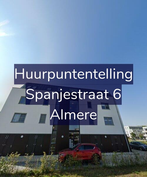 Foto gevel Huurpuntentelling voor Spanjestraat 6, Almere
