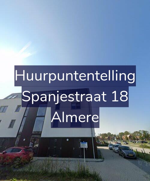 Foto gevel Huurpuntentelling voor Spanjestraat 18, Almere