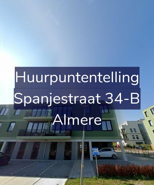 Foto gevel Huurpuntentelling voor Spanjestraat 34-B, Almere