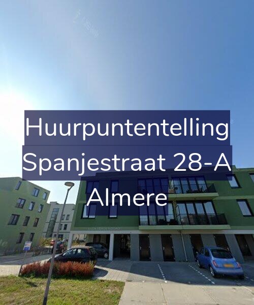 Foto gevel Huurpuntentelling voor Spanjestraat 28-A, Almere