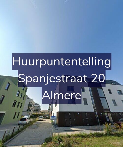 Foto gevel Huurpuntentelling voor Spanjestraat 20, Almere