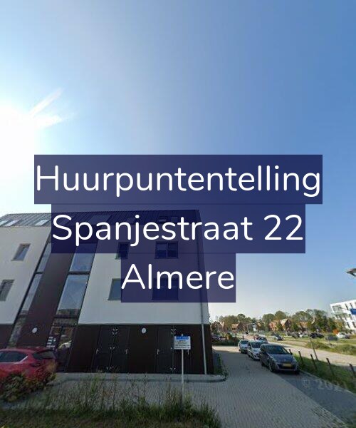 Foto gevel Huurpuntentelling voor Spanjestraat 22, Almere