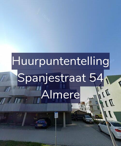 Foto gevel Huurpuntentelling voor Spanjestraat 54, Almere