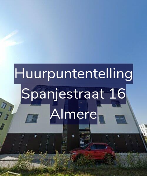 Foto gevel Huurpuntentelling voor Spanjestraat 16, Almere